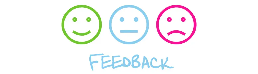 Neutral face icon representing feedback.